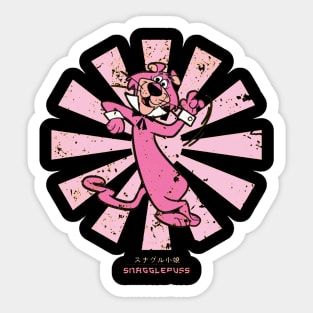 Snagglepuss Retro Japanese Sticker